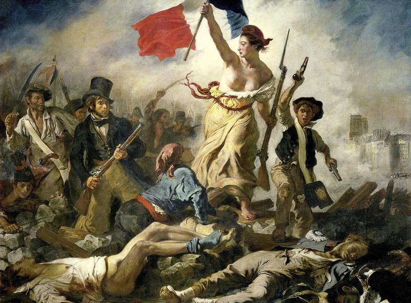 La libertad guiando al pueblo – Eugène Delacroix (1830)