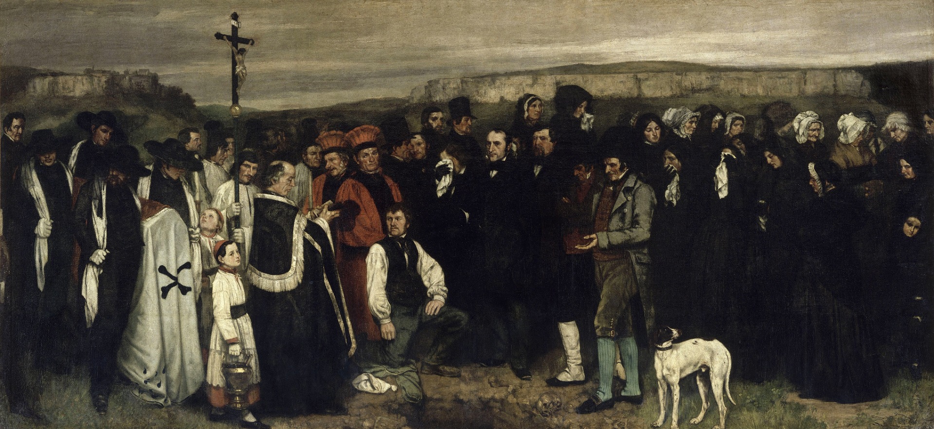 El entierro en Ornans (1849-1850) - Gustave Courbet