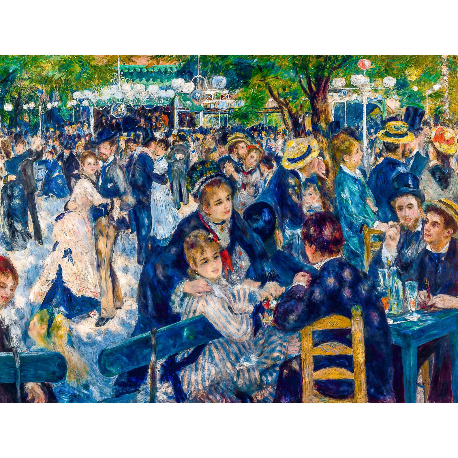 Baile en el Moulin de la Galette (Pierre-Auguste Renoir, 1876)